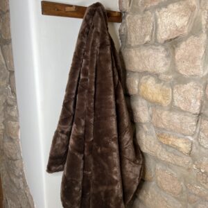 Brown Bear Fur Throw